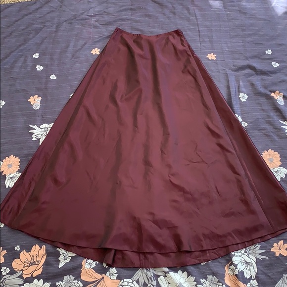Vintage Express  Maxi Taffeta Skirt w/Train - Picture 1 of 7